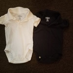2 osh kosh collar onsies